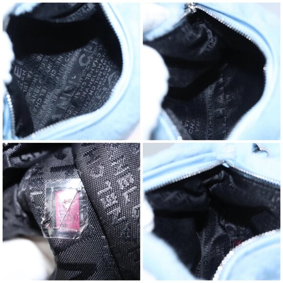 CHANEL Chain Shoulder Bag Blue CC Auth PP307V - Picture 14 of 15